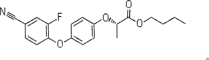 A kind of mixed herbicide containing bentazone, acifluorfen and cyhalofop-ethyl and its application