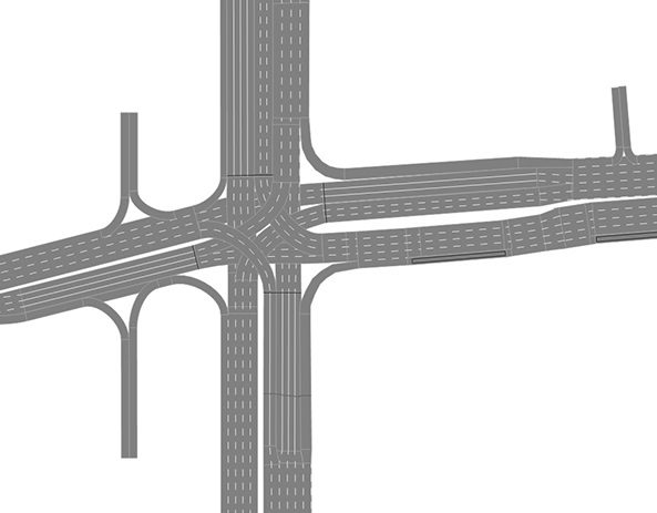 Construction of simulation road network platform system, method, equipment and storage medium based on vissim