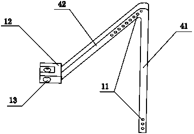 Leg connection structure for bionic insect robot