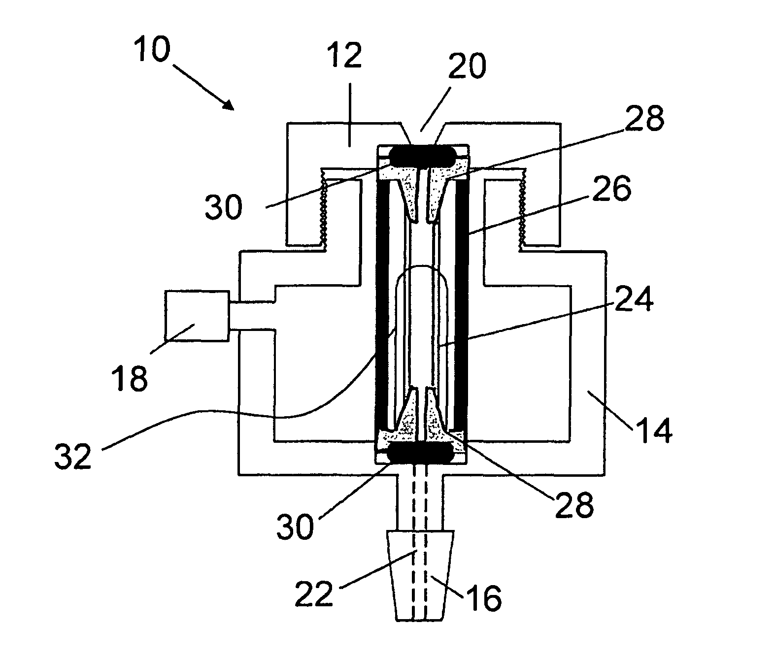 Injection port for analysis appliances, device for actuating an injection port, and analysis appliance with an injection port