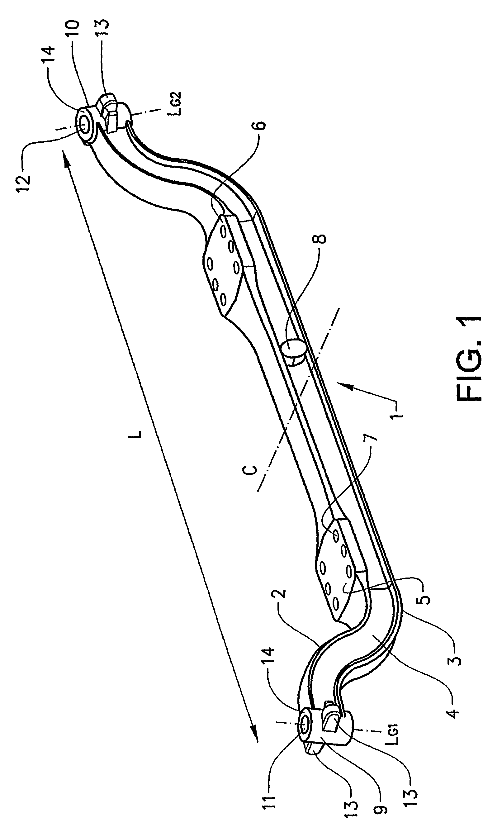 Blank for an axle beam, wheel suspension comprising an axle and a method for manufacturing an axle