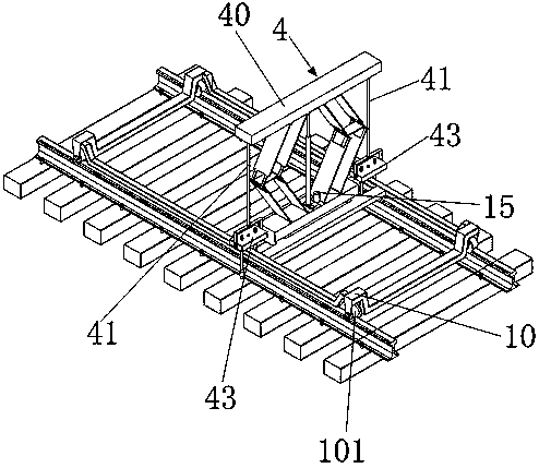 Rail lifting and quick sleeper-replacing machine