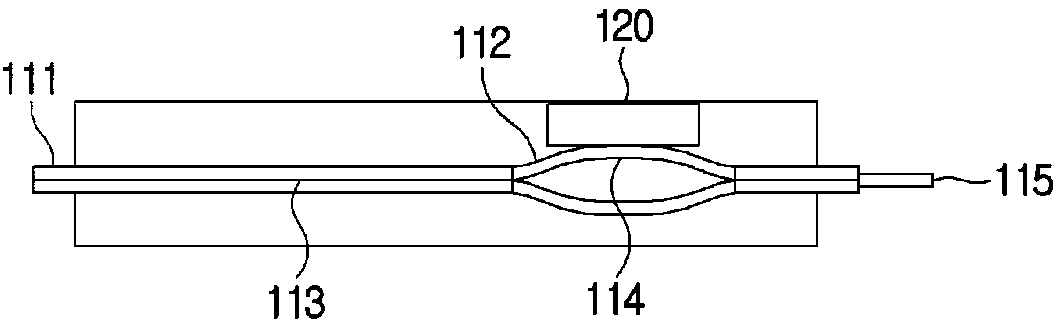 Secondary battery which detects displacement of gas discharge part to prevent battery cell swelling, system for charging secondary battery, and method for manufacturing secondary battery