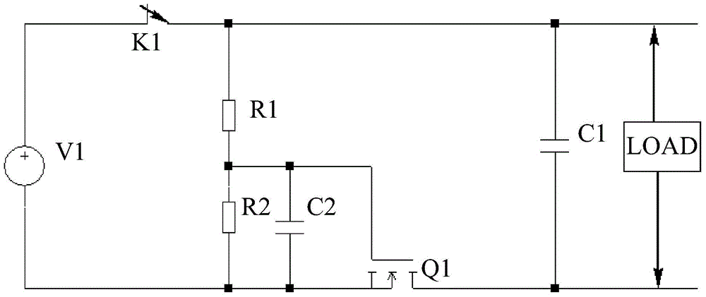 Method and circuit for restraining surge current of DC electrical source