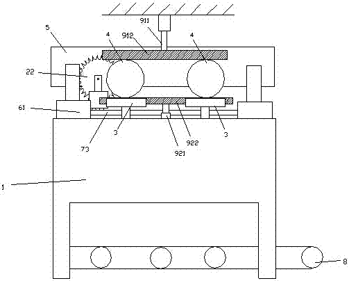 Wood fixed-length cutting mechanism