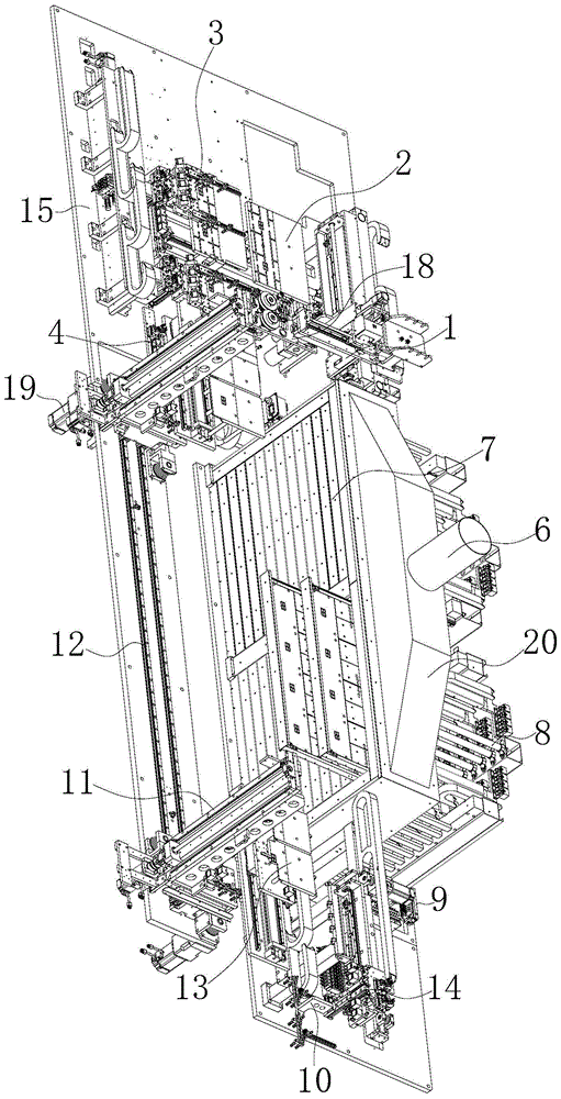 Automatic loading and unloading multi-layer baking curing dispensing machine