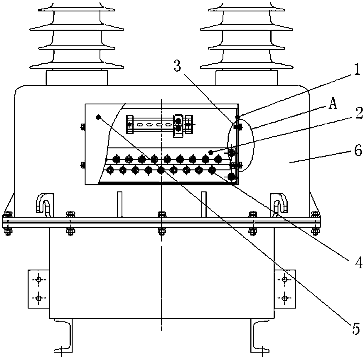 Secondary assembly of composite insulation dry-type current transformer