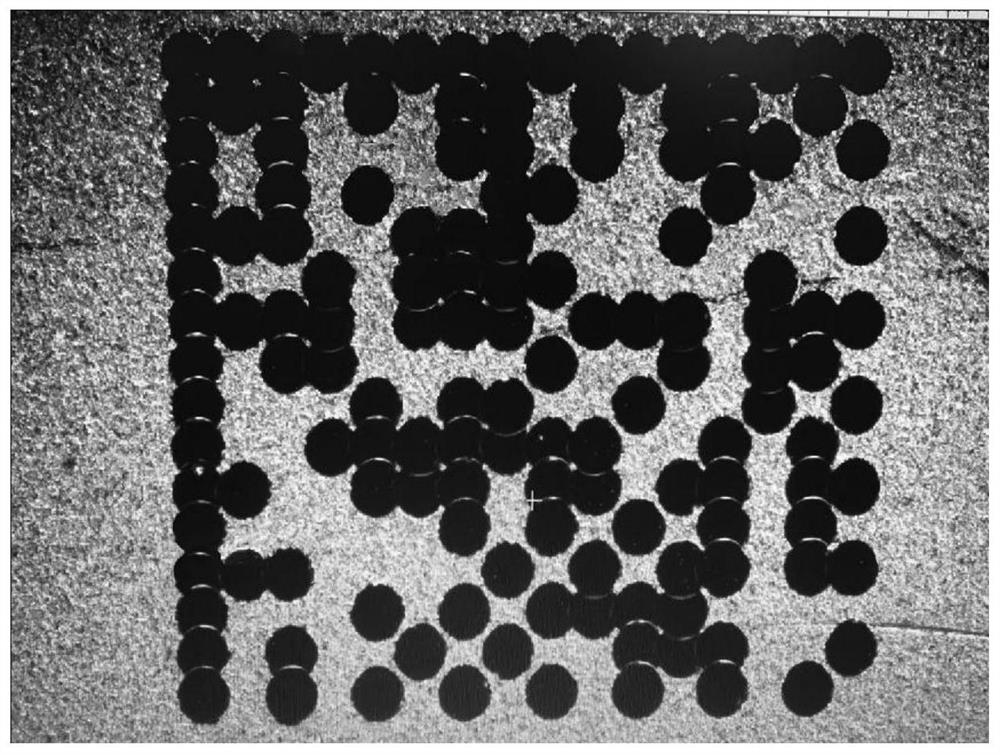 Method for improving marking quality of QR code on surface of gold-plated part