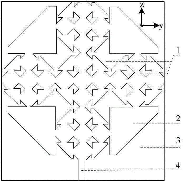 Ultra wide band antenna based on fractal