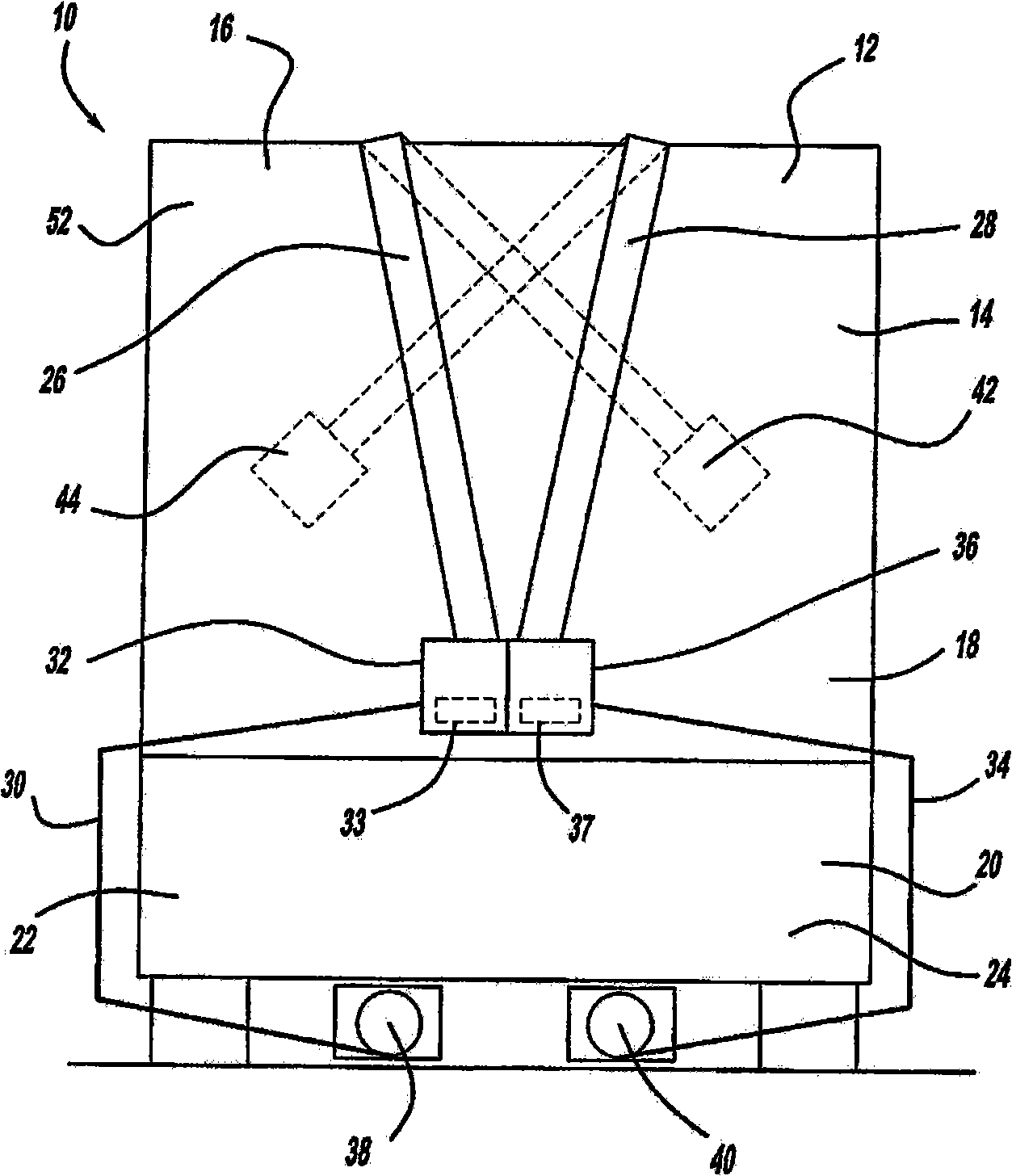 Four point seat belt system