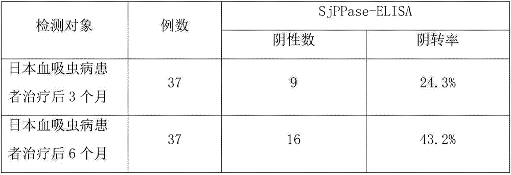 Schistosoma japonicum SjPPase recombinant antigen protein and application thereof in therapy evaluation