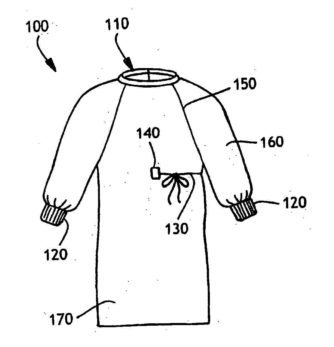 Surgical gown tie attachment