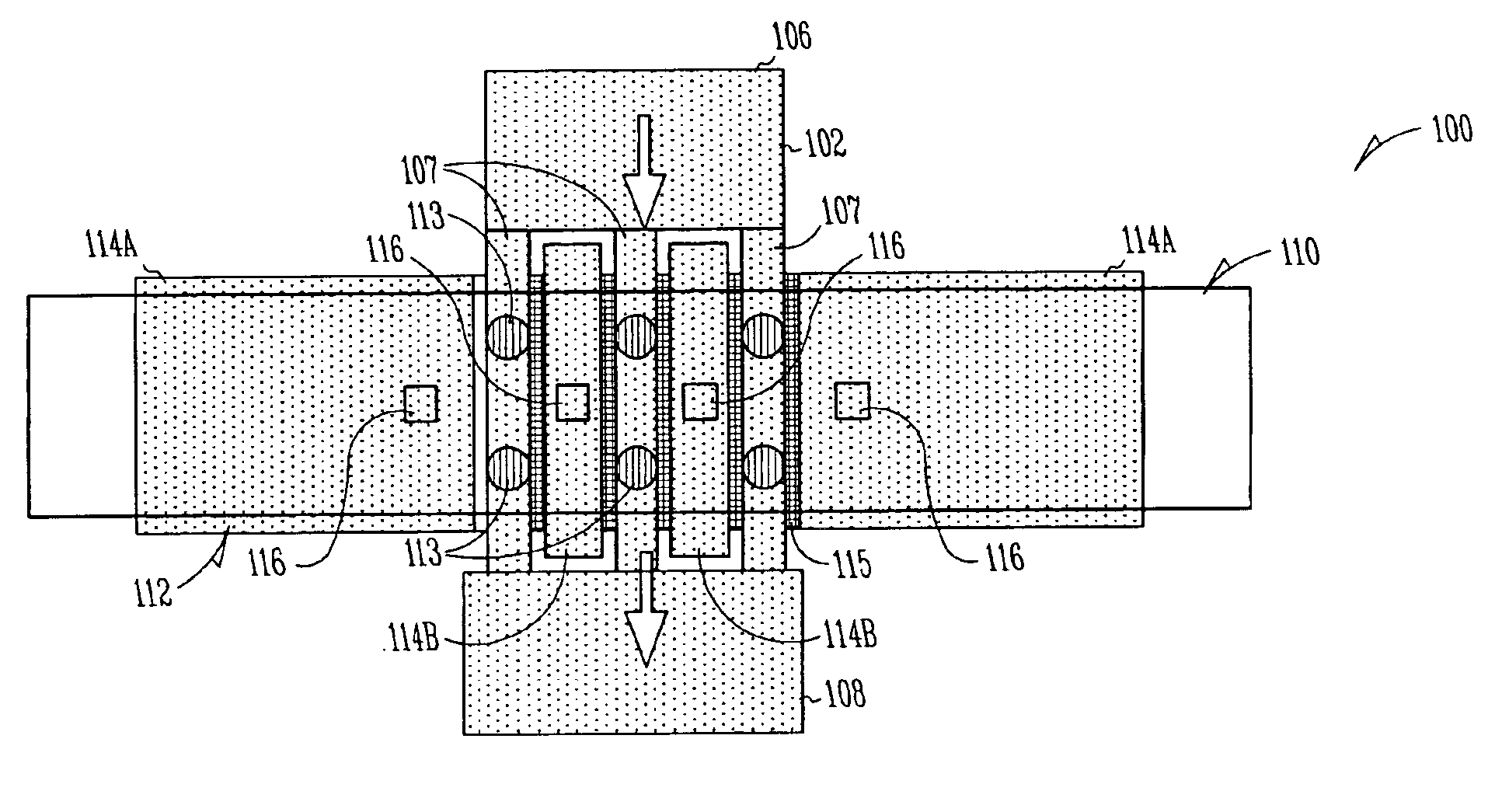 Electrode configuration in a MEMS switch