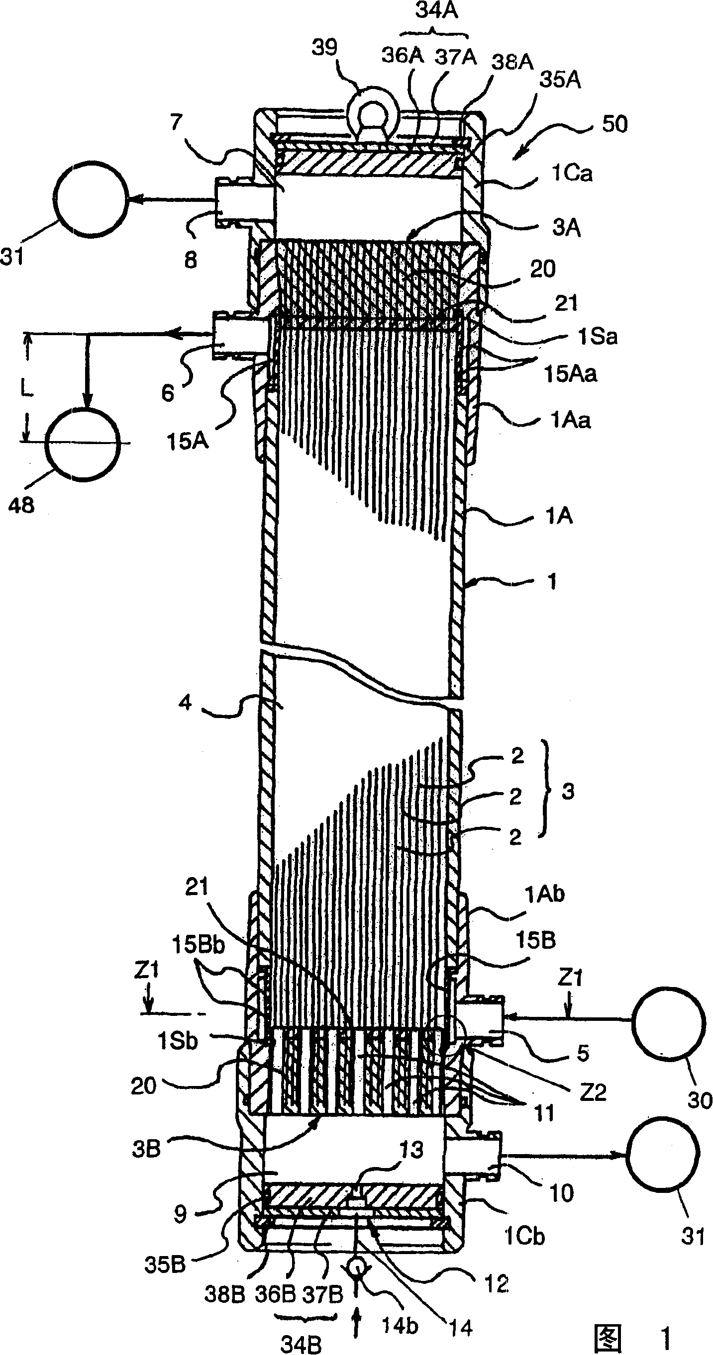 Hollow yarn membrane module, hollow yarn membrane module unit, and method for producing hollow yarn membrane modules