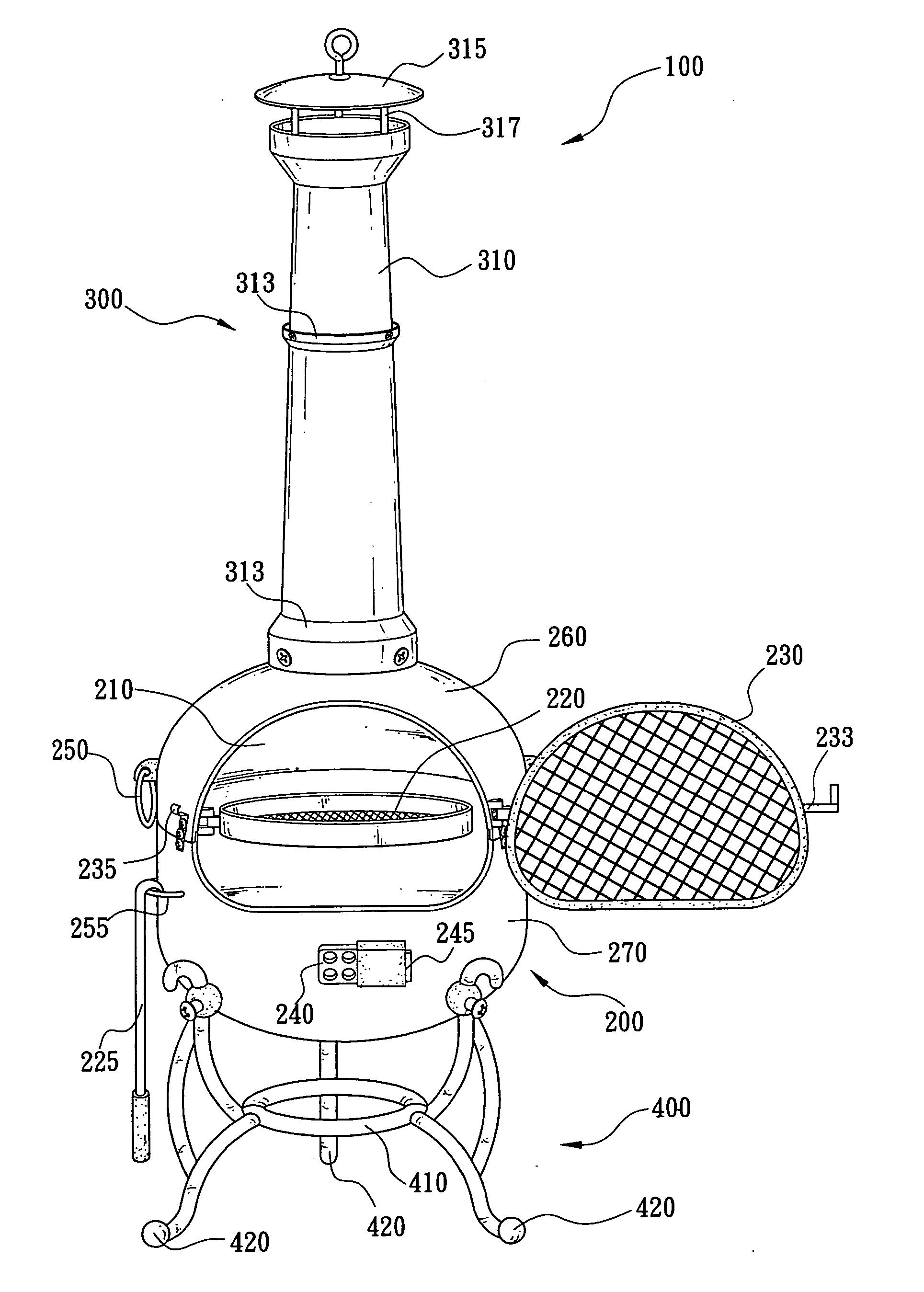 Detachable stove and barbecue combination