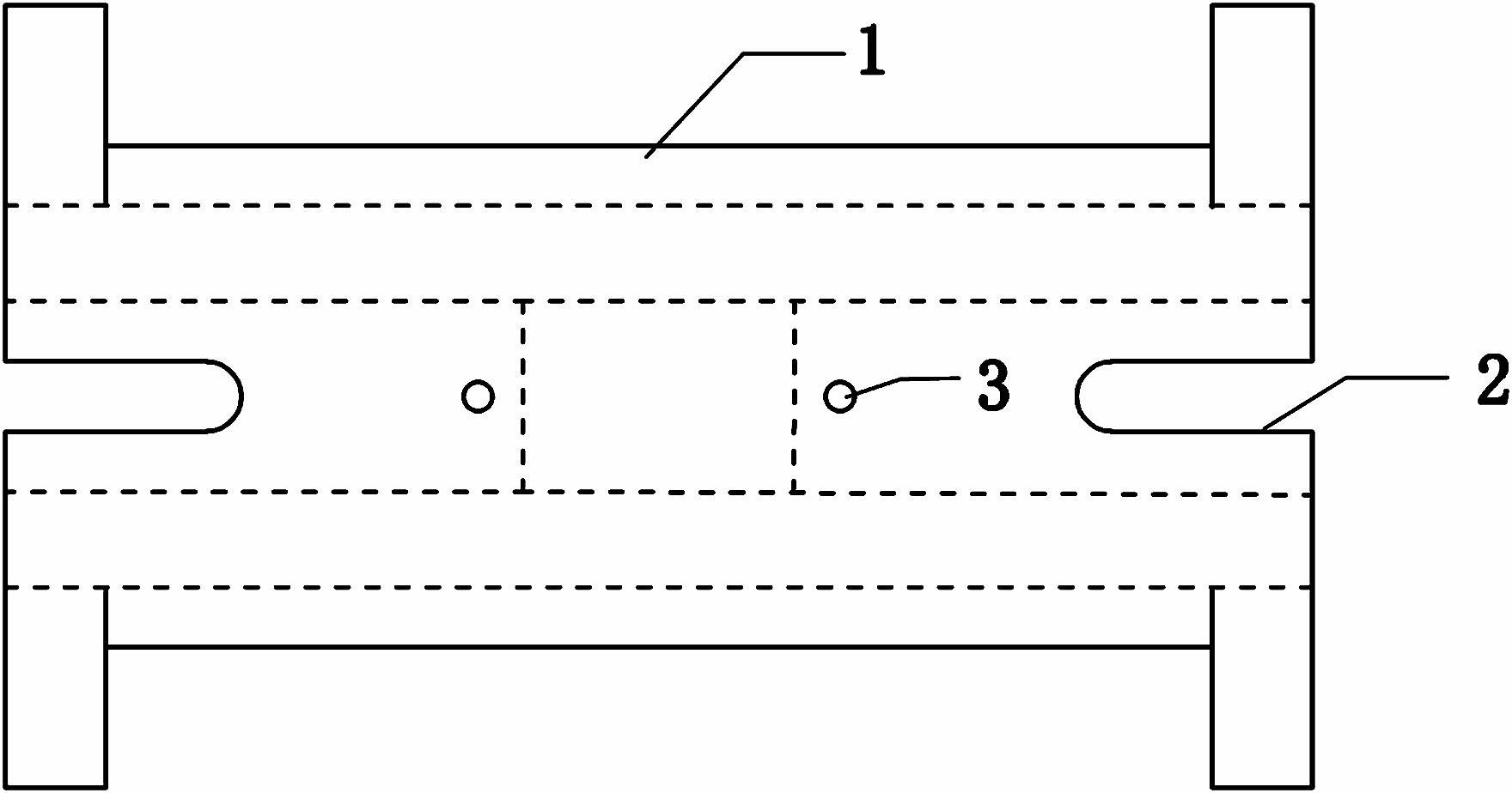 Concrete beam reverse loading test device