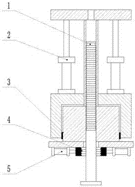 Rapid suppressing device of high-speed hydraulic stamping press