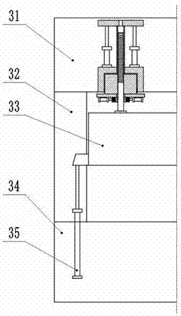 Rapid suppressing device of high-speed hydraulic stamping press