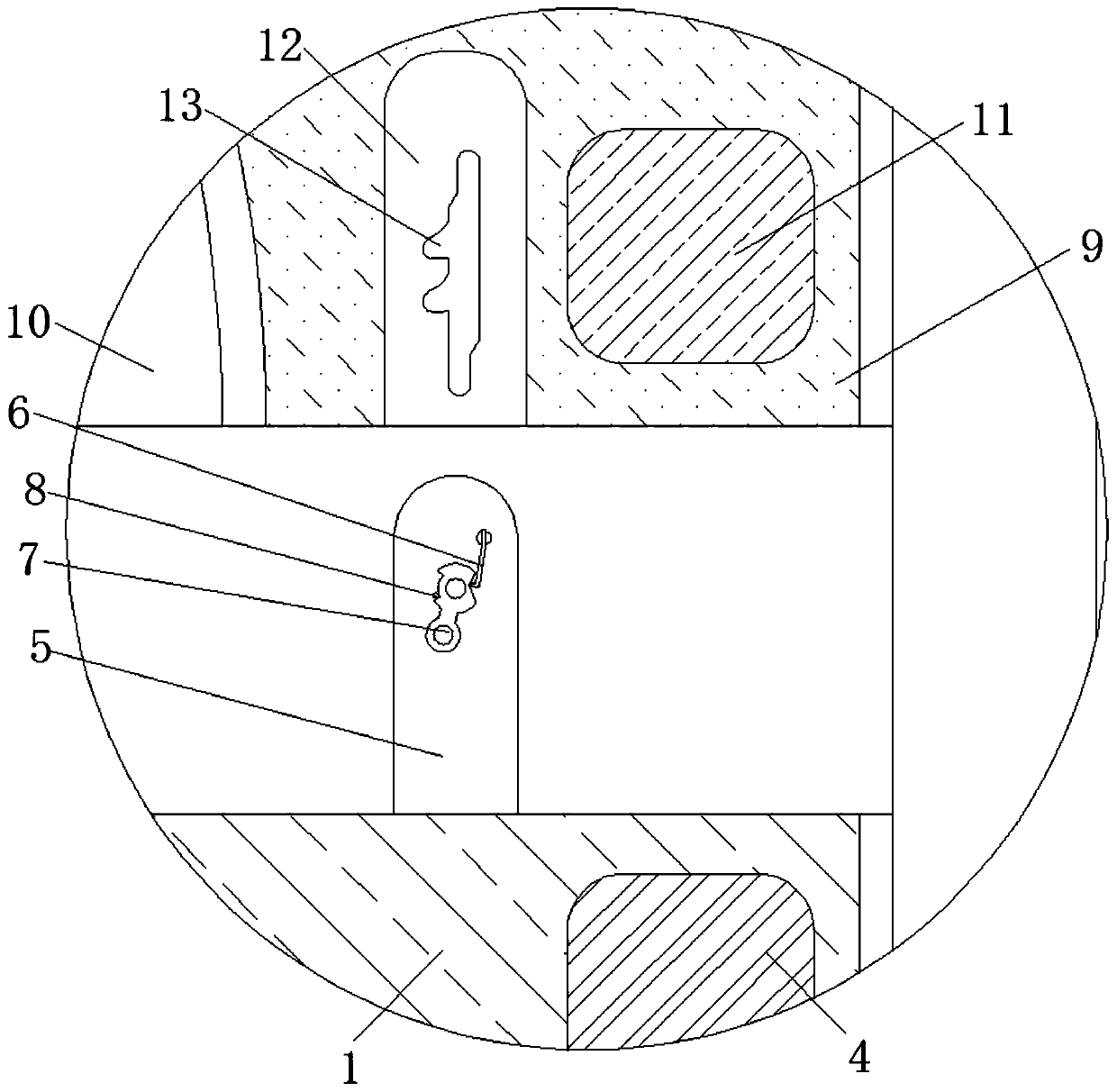 Self-locking universal-adjustable fixing device for sewage pipeline