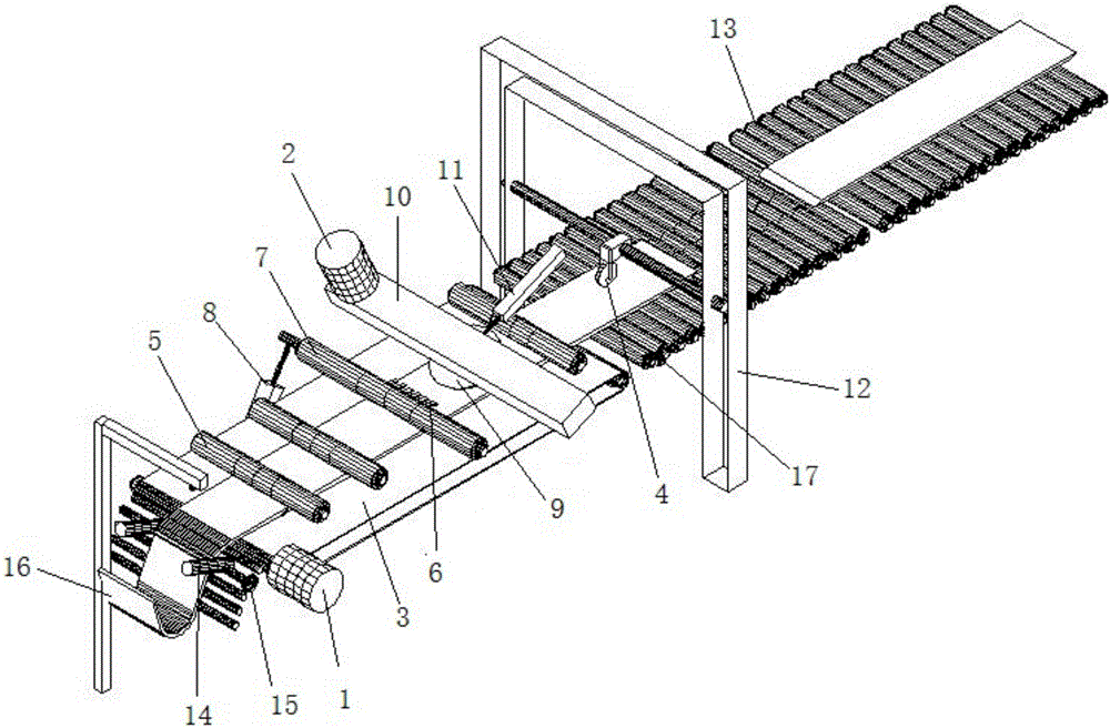 Method for fixed-length cutting of tire tread