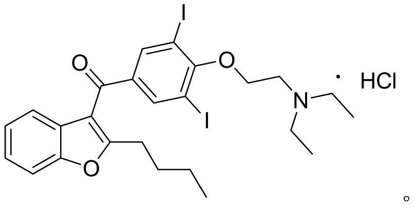 Preparation method of amiodarone hydrochloride key intermediate