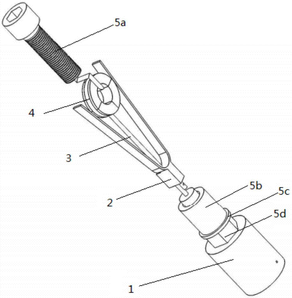 Deformation retraction self-recovery type mounting tool for unilateral bolt fastener