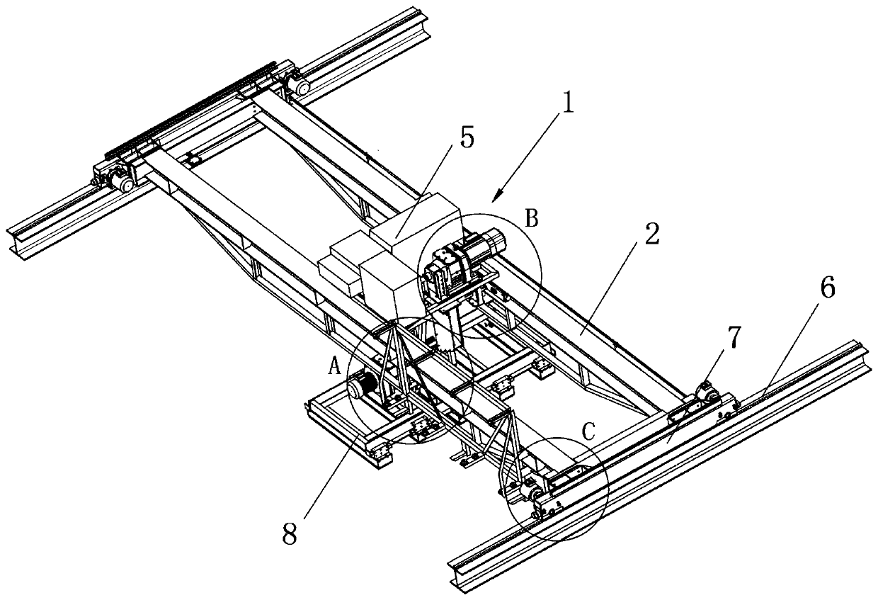 Relining manipulator crane span structure