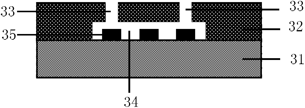 Sensing chip of dual-detecting biochemical sensing detector and preparation method thereof