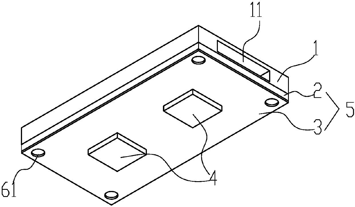 Integrated packaging structure of IGBT chip and phase-transformation soaking plate