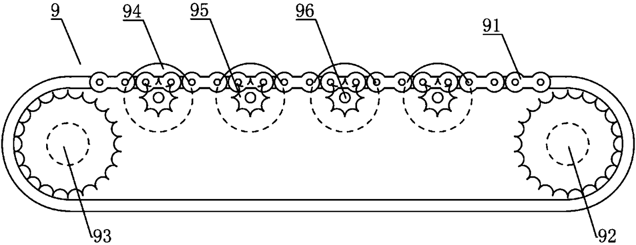 Bearing ring production line with automatic feeding device and work method of bearing ring production line