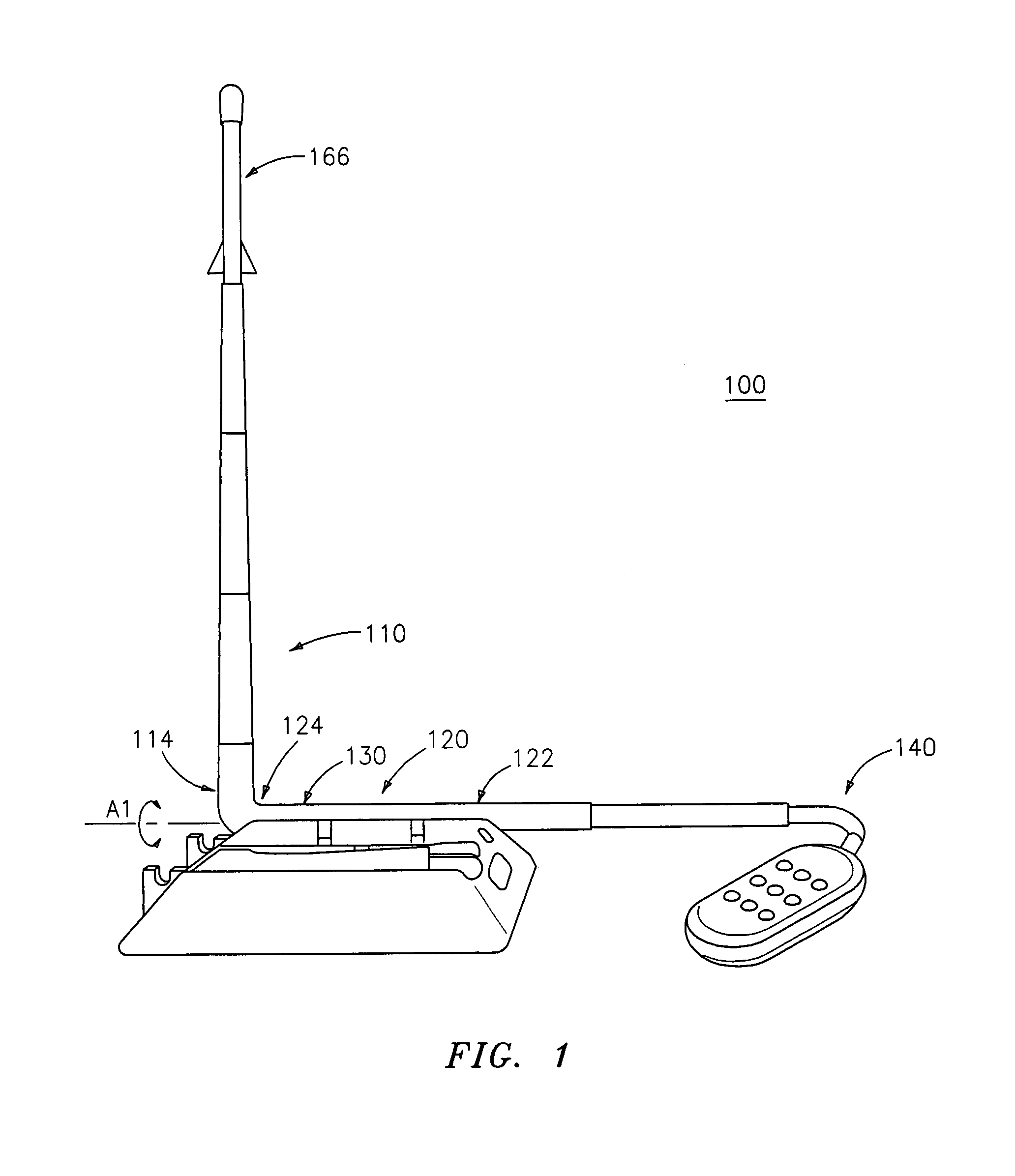 Toy rocket launch pad with directional safety valve