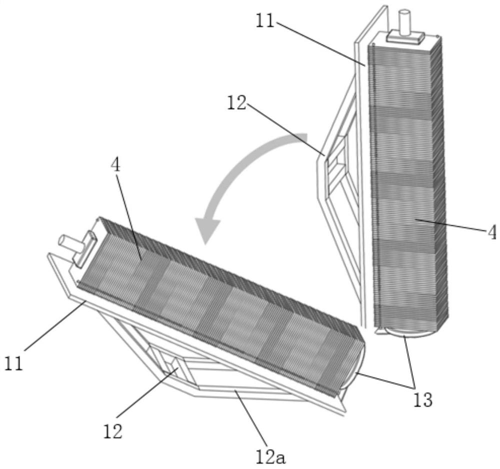 A hydrogen fuel cell stack assembly device