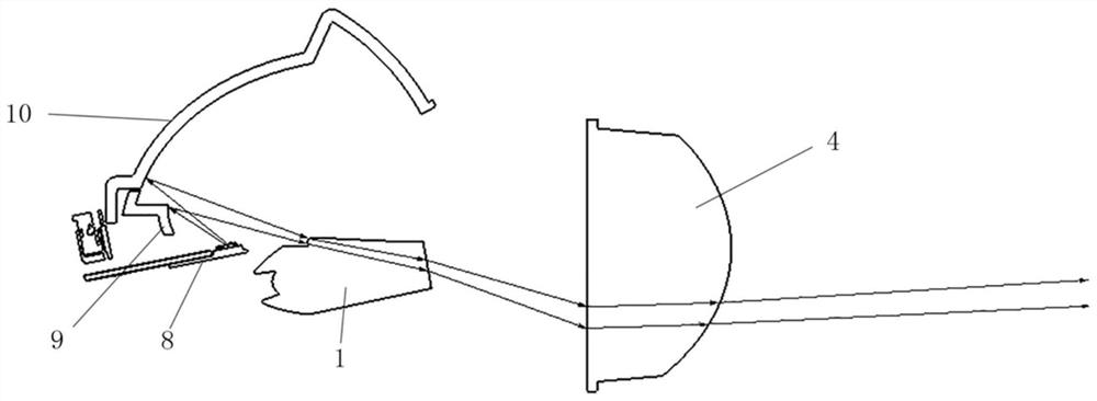 Distance light guide module and vehicle lamp module thereof