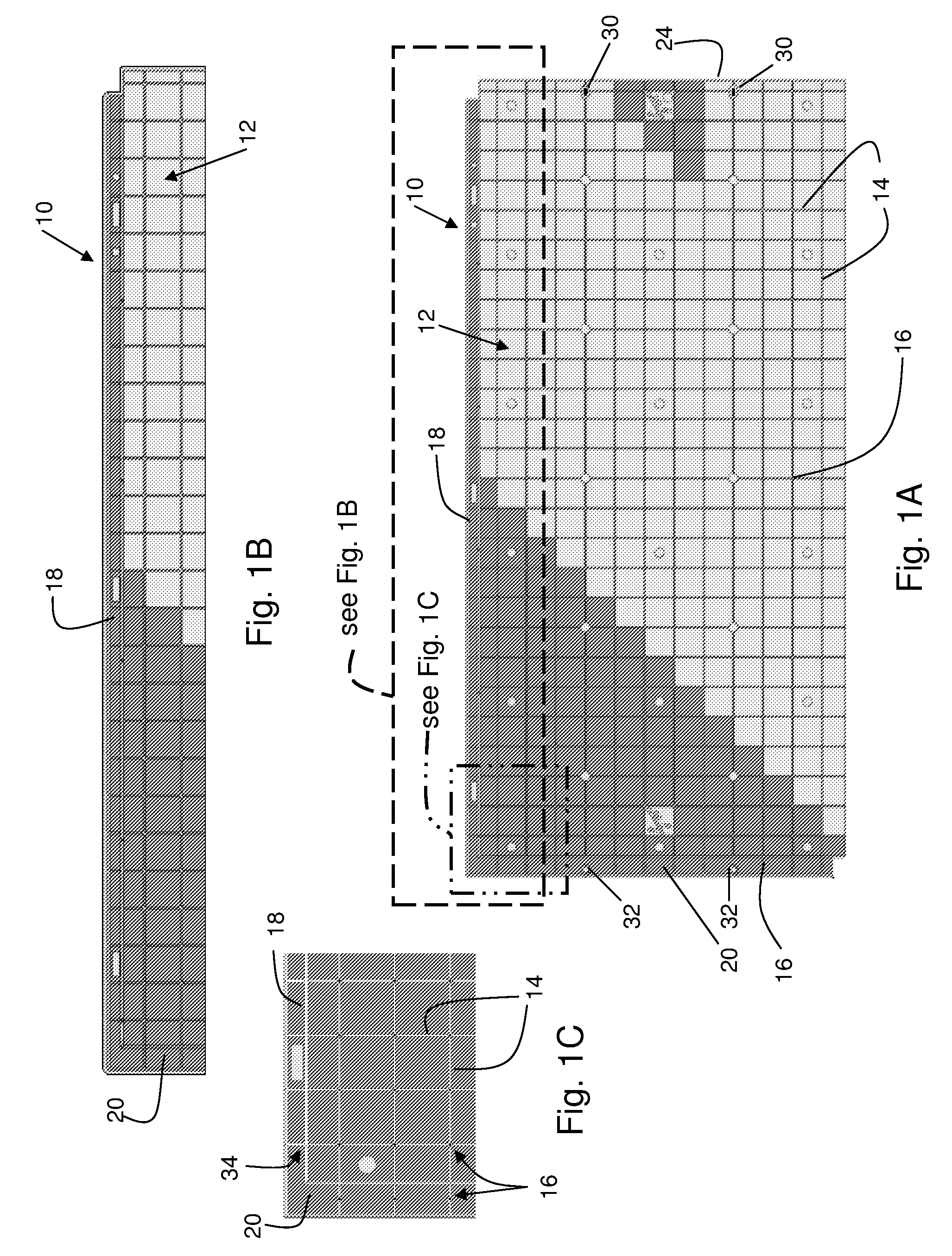 Load supporting panel having impact absorbing structure