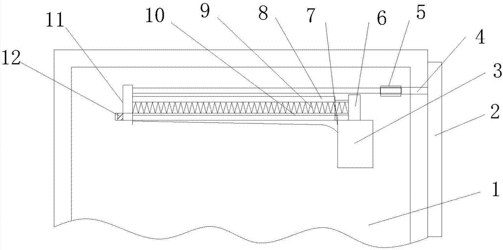 In-cabinet water absorbing device for household refrigerator