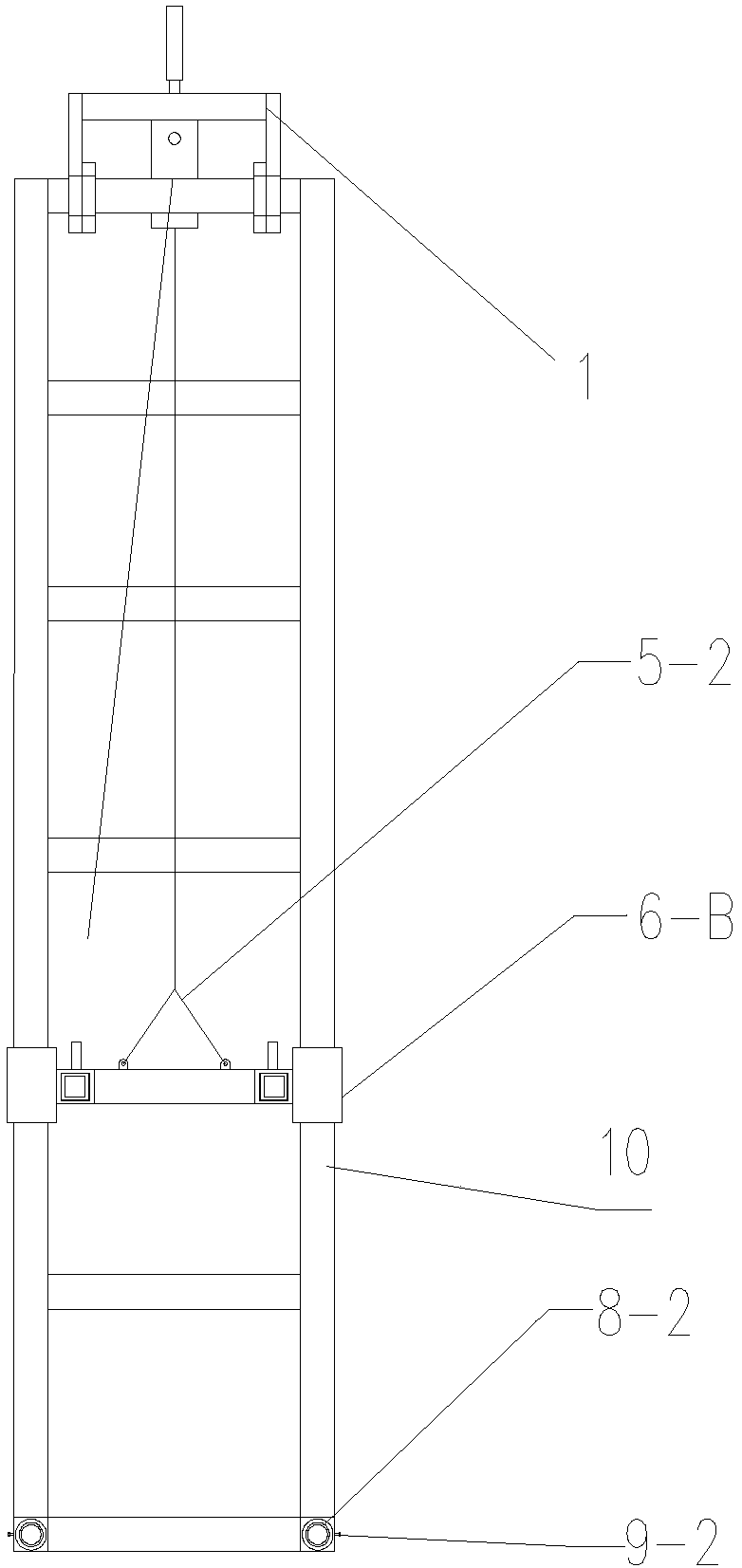 Steel pressure pipe longitudinal seam welding and welding seam flaw detection operation device and application method thereof