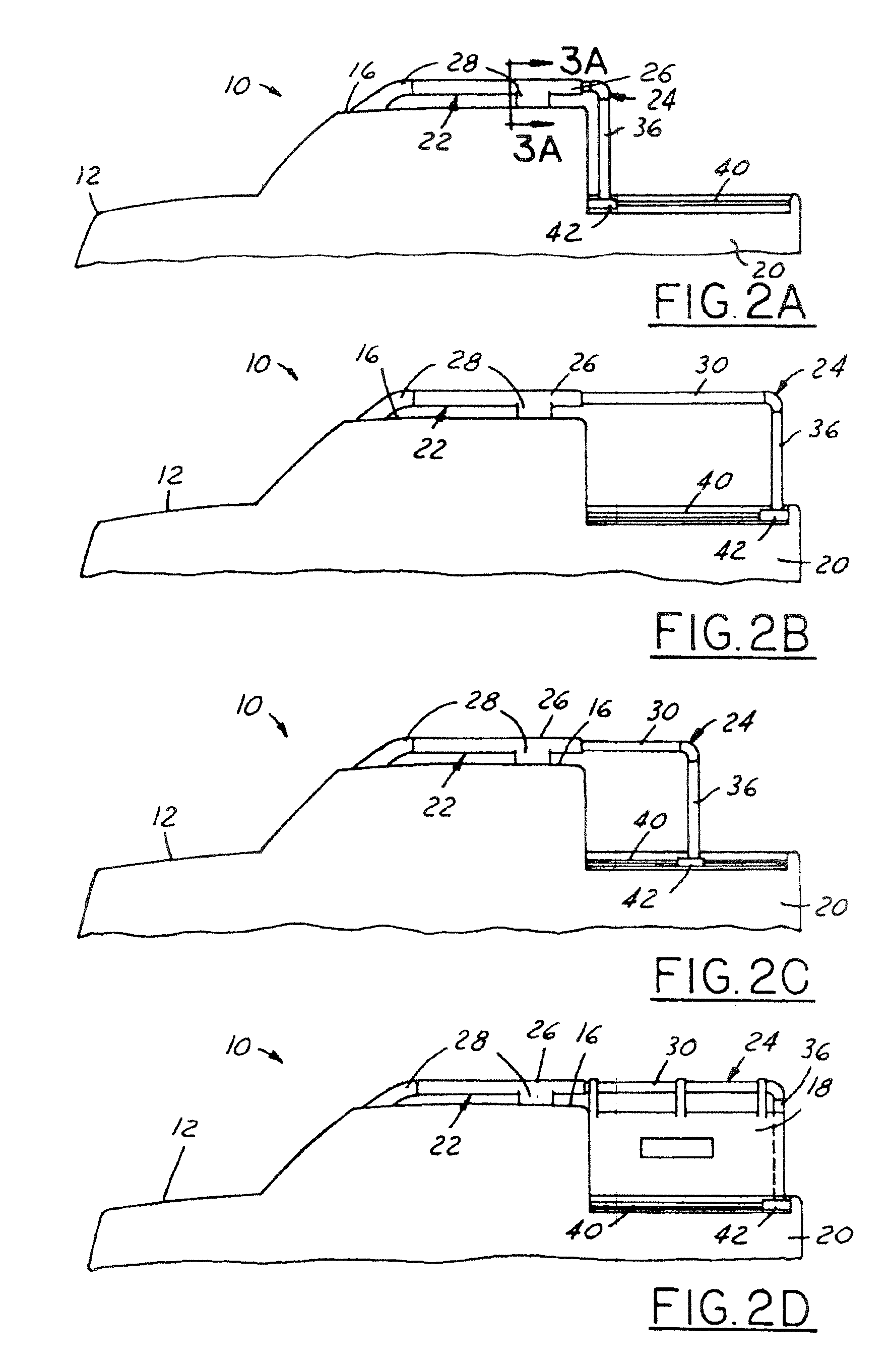 Telescoping roof rack assembly for a vehicle having a truck bed