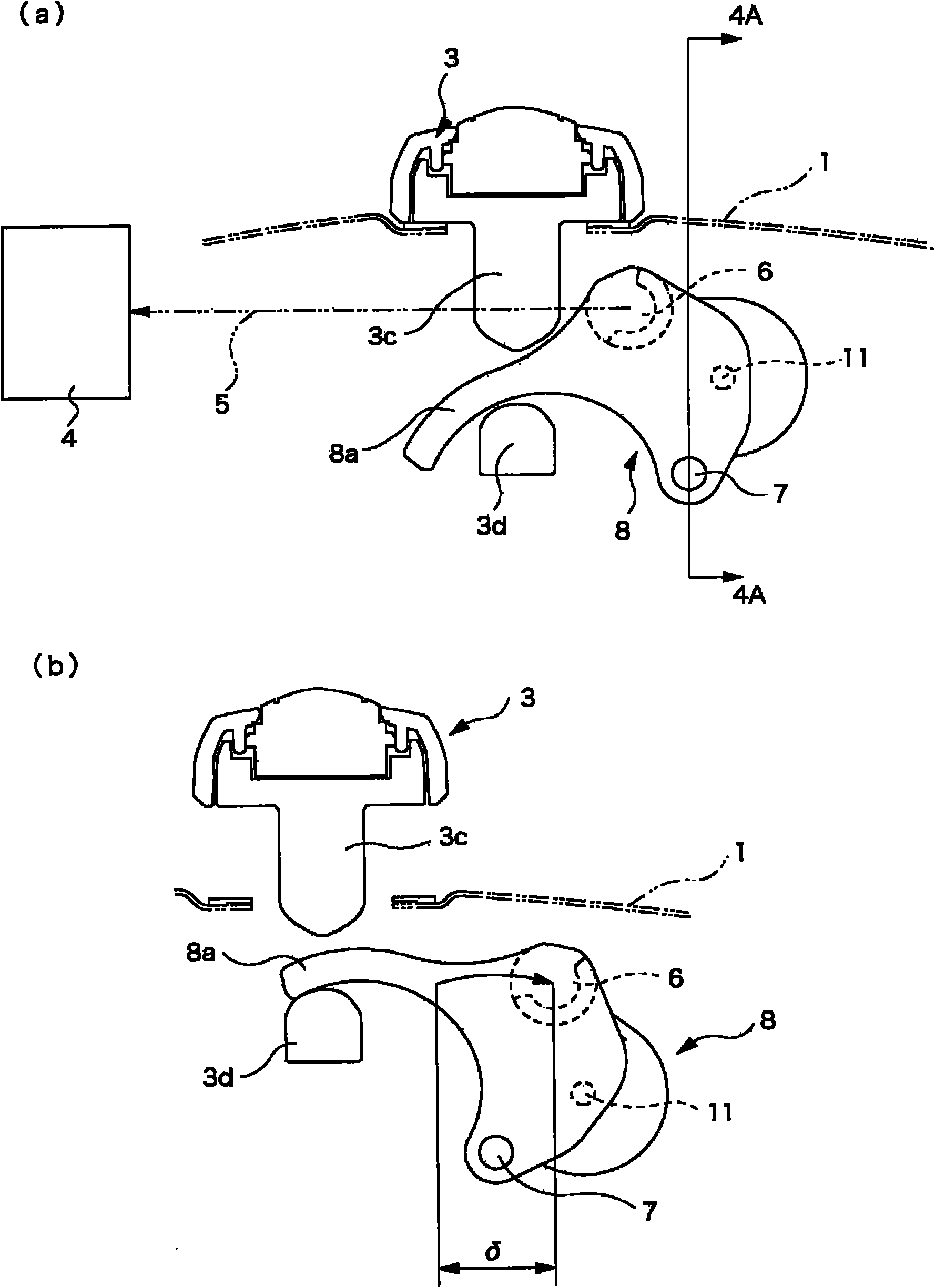 Vehicle door handle unit