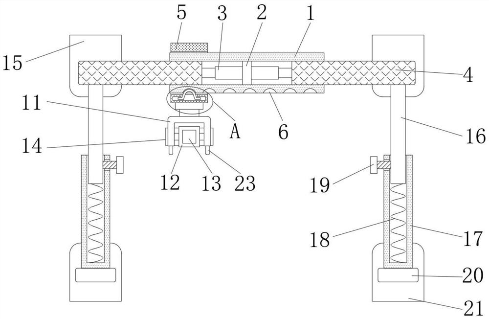 A tissue retracting device used in oral surgery