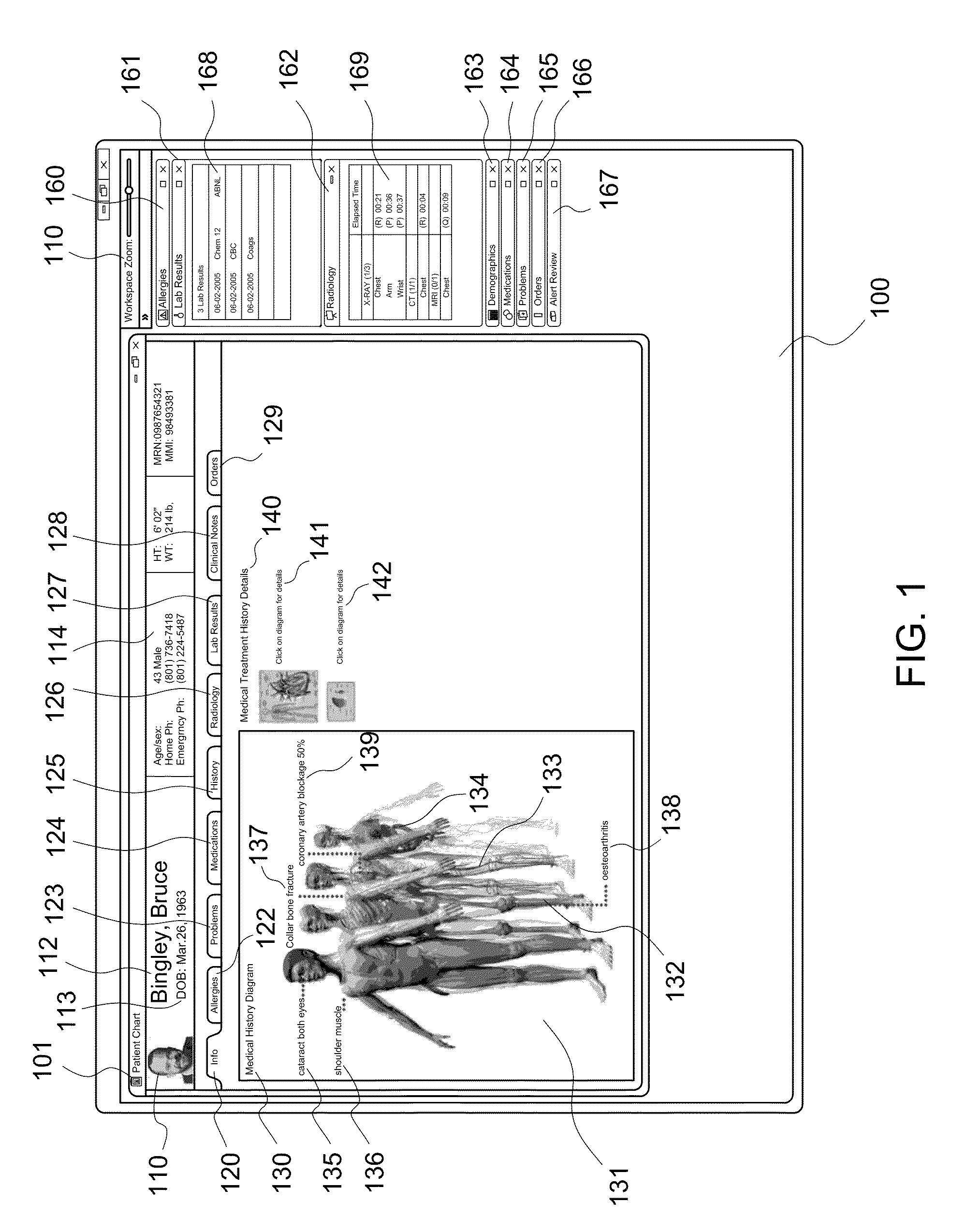 Systems and methods for a seamless visual presentation of a patient's integrated health information