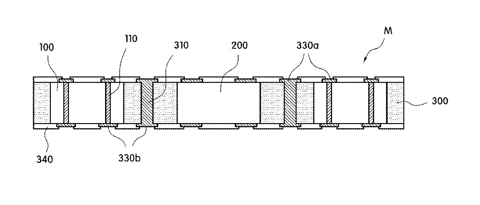 Circuit Board Having Interposer Embedded Therein, Electronic Module Using Same, and Method for Manufacturing Same