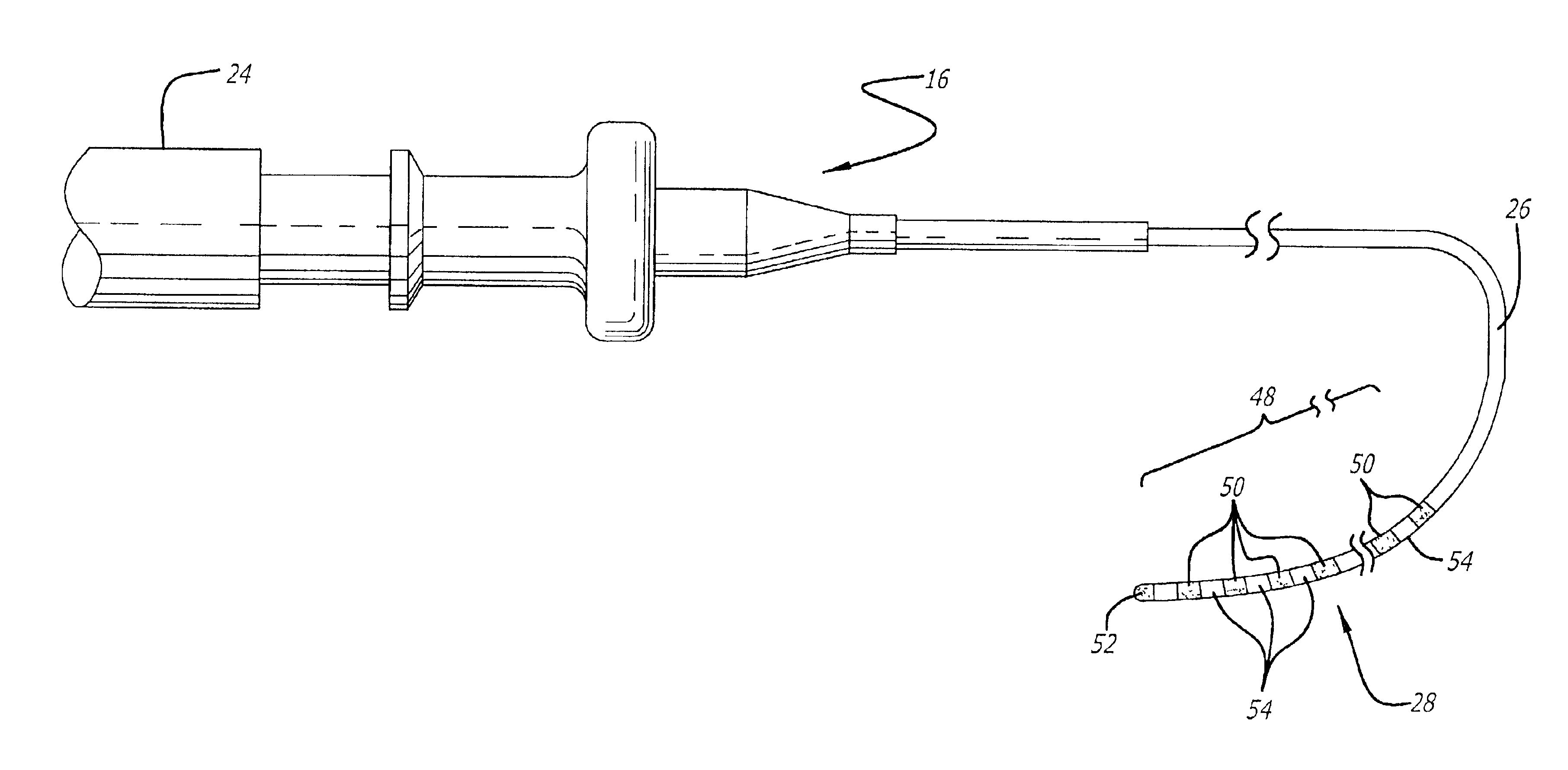 Ablation catheter with transducer for providing one or more of pressure, temperature and fluid flow data for use in controlling ablation therapy