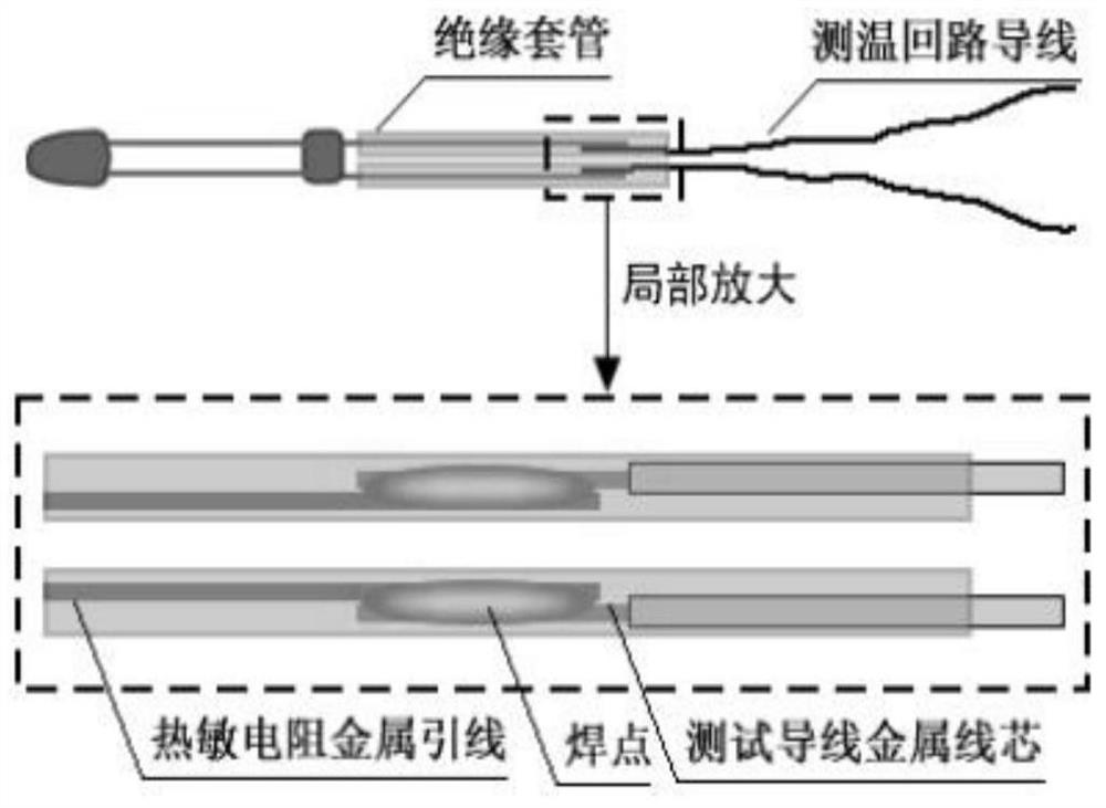 Welding device and welding method for bead-shaped thermistor and wire