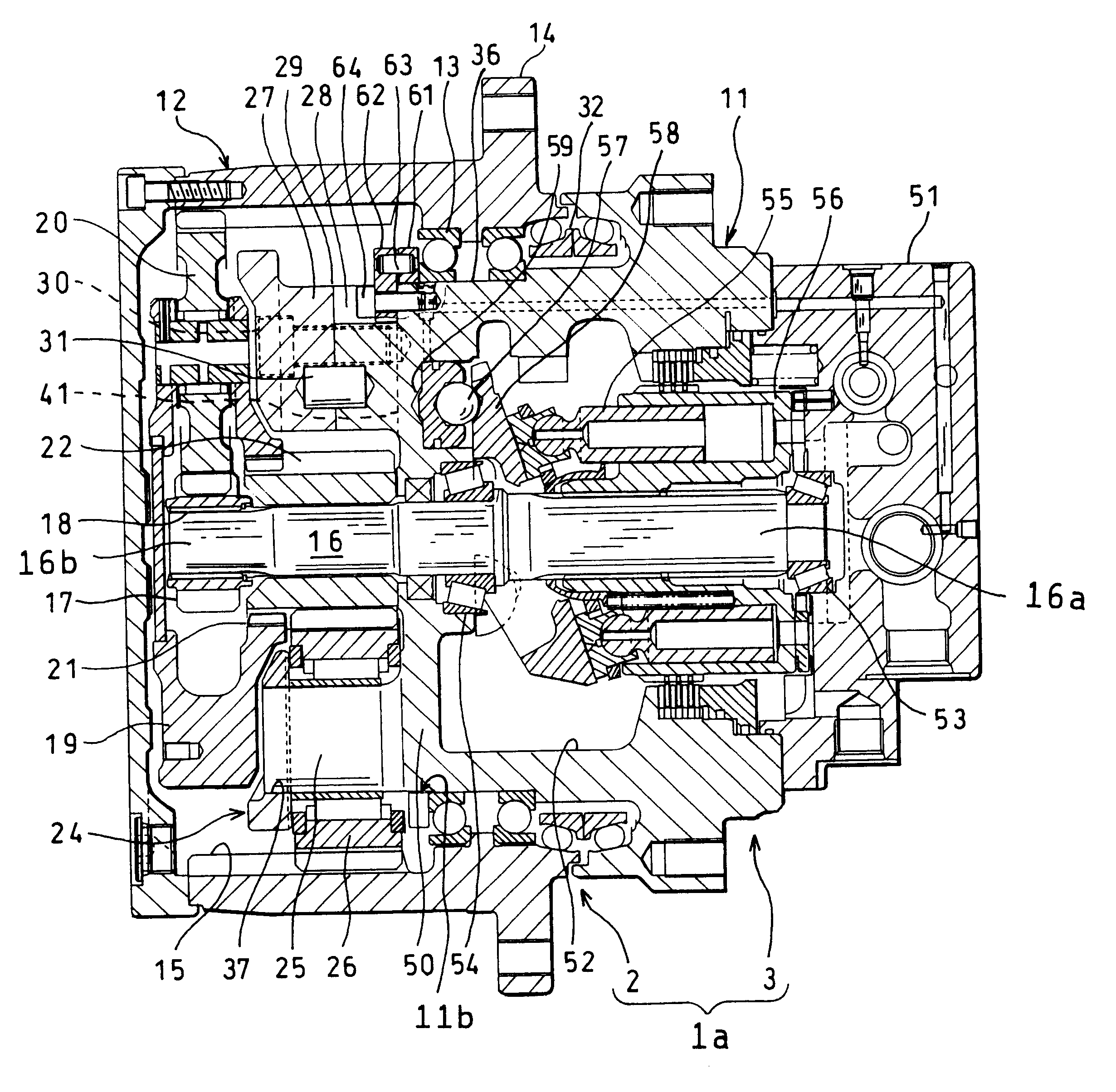 Driving unit that comprises a hydraulic motor and a reduction gear