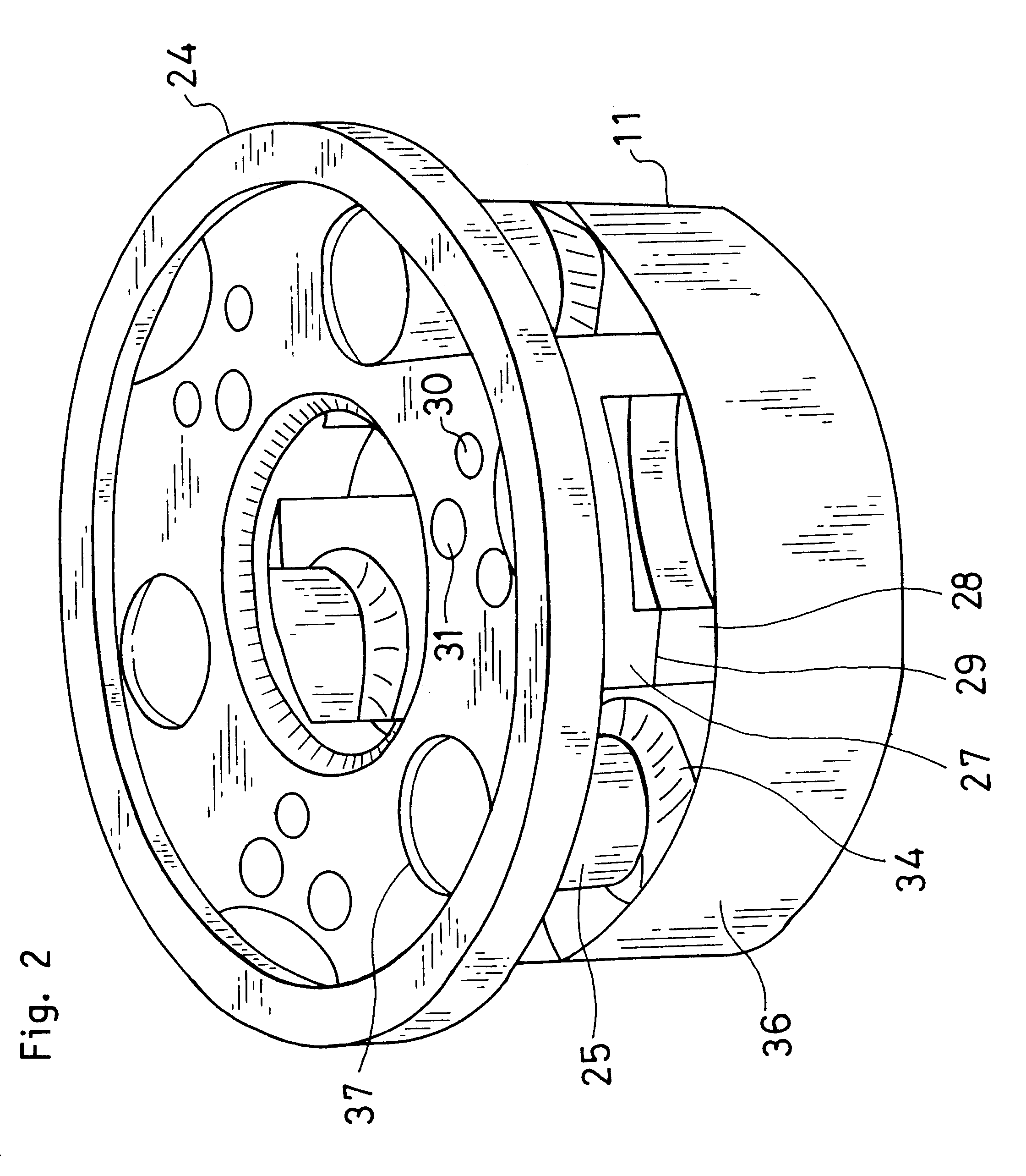 Driving unit that comprises a hydraulic motor and a reduction gear