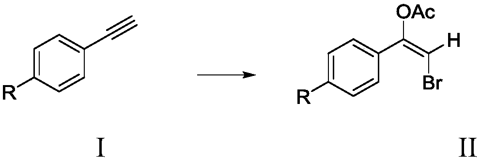 Method for synthesizing alkyne bromoacetate compounds