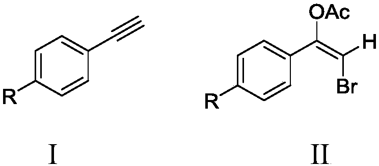 Method for synthesizing alkyne bromoacetate compounds