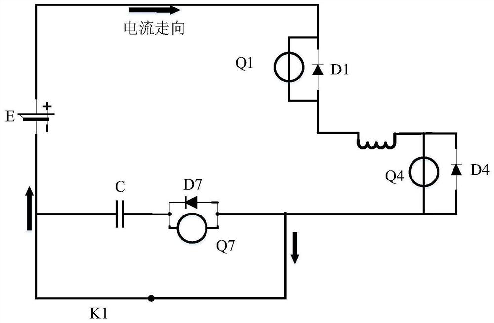 Low temperature heating device for lithium ion battery and electric vehicle