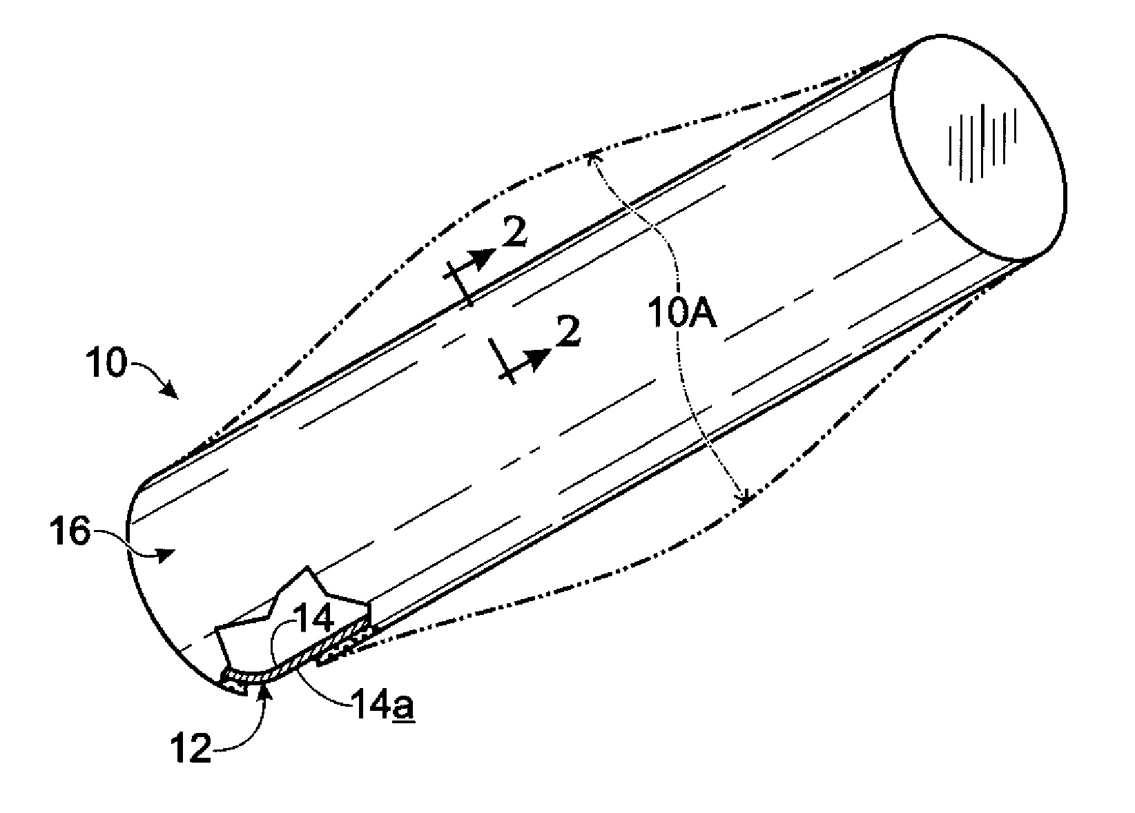 Anaconda-reaction, liquid-container/fuel-tank structure, and proective jacketing