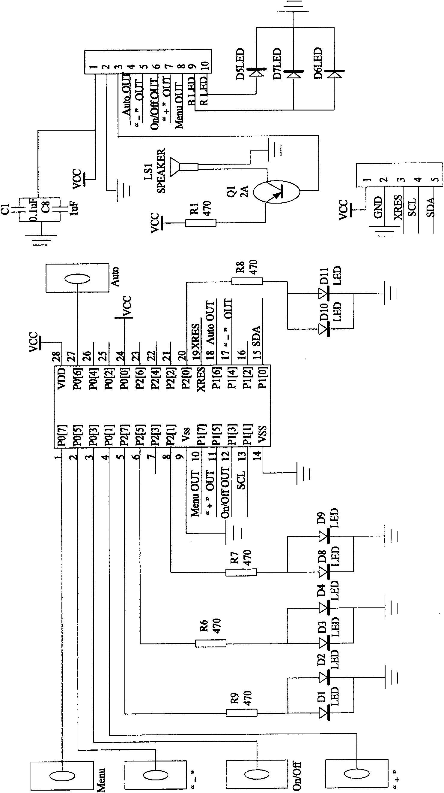 Control panel sensor and display device